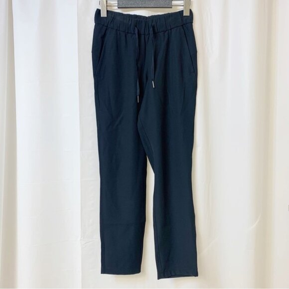 Lululemon On The Fly Pant Woven 27" Black Size 2 - Picture 1 of 7